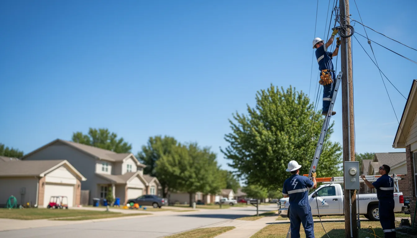 Residential electrician providing installation services in Timpson, TX